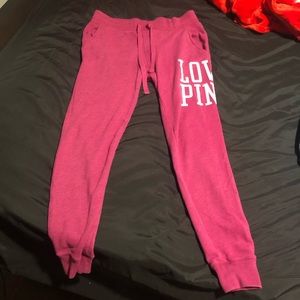 PINK victorias secret skinny cuffed lounge joggers